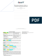 Guía. Resumen Historia Clinica y Examen Funcional General