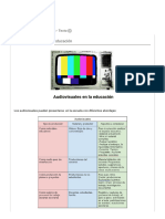 ? Audiovisuales en la educación