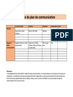 Plan de Communication Modele Word 2