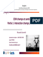 CM CEM Champs Et Santé 1 v2019b - Interaction Champs EM - Vivant