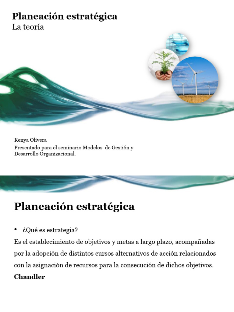 Elementos clave de la planeación estratégica | PDF