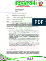 Informe N ........ Sobre Procedencia de Ampliacion de Plazo