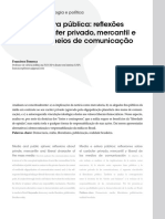 Fonseca - Midia e Esferapublica Reflexoessobre o Carater Privadomercantil e Liberal Dos Meios de Comunicacao