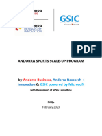FAQs Andorra Sports Scale Up Program