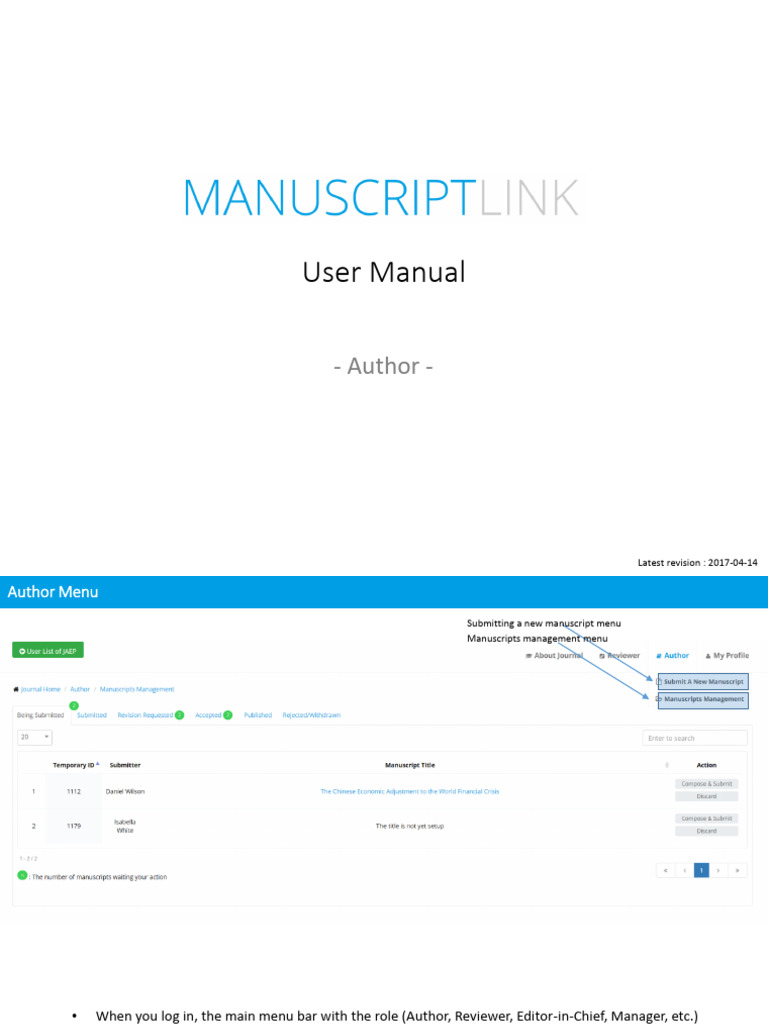 Manuscript Submission Guide | PDF | Editing | System Software