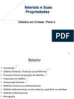 AULA Defeitos em Cristais - Parte 2