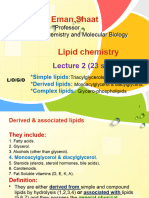231020190lipid Chemistry (Dr.e. Shaat) Lecture 2 Students - 2019