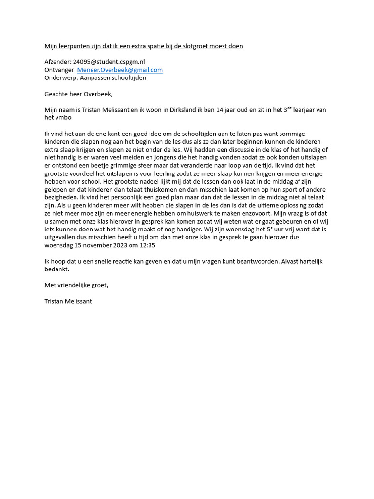 Zakelijke Email 3 Nederlands PDF