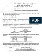 Exercícios Cap. 2 - Condicional