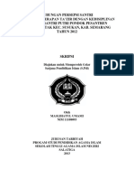 Hubungan Persepsi Santri Tentang Penerapan Ta Zir Dengan Kedisiplinan Belajar Santri Putri Pondok Pesantren Al Huda Petak Kec.