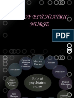 Role of Psychiaric Nurse