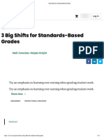 3 Big Shifts For Standards-Based Grades