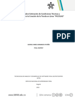 Informe Sobre Estimación de Condiciones Técnicas y Económicas para La Creación de La Tienda en Línea "PICCOLAS"