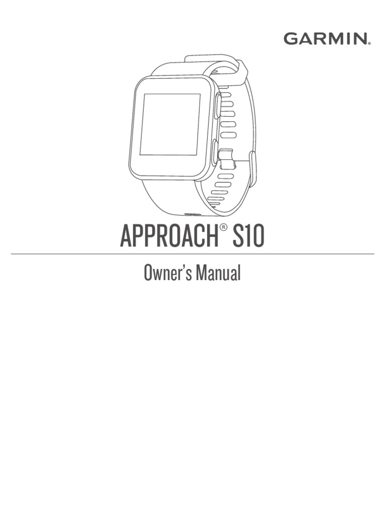 Garmin Approach S10 Manual | PDF | Golf Course | Computing