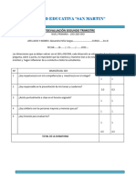 Unidad Educativa "San Martin": Autoevaluación Segundo Trimestre