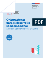 Orientaciones para El Desarrollo Socioemocional 1 Basico Monitoreo 2023