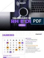 Calendario RH e DP 2024