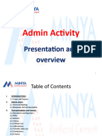 Admin Activity