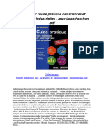 Guide Pratique Des Sciences Et Technologies Industrielles