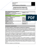 VMC-Planif Investigacion Operativa 2022