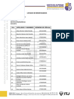 7 Lista de Beneficiarios