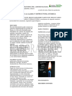 Ensayo A La Llama y Estructura Atomica