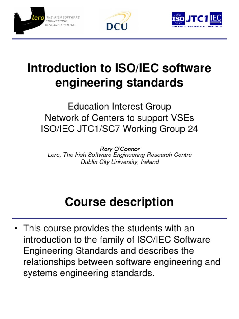Intro To ISO-IEC SE Standards 02RO | PDF | Iso 9000 | International ...