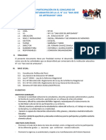 Plan de Participación en El Concurso de Danzas de Estudiantes de La I.E. #111 "San Jose DE ARTESANOS"-2023