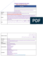 2nd Year Sendup Syllabus