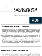 Internal Control System of The Philippine Government