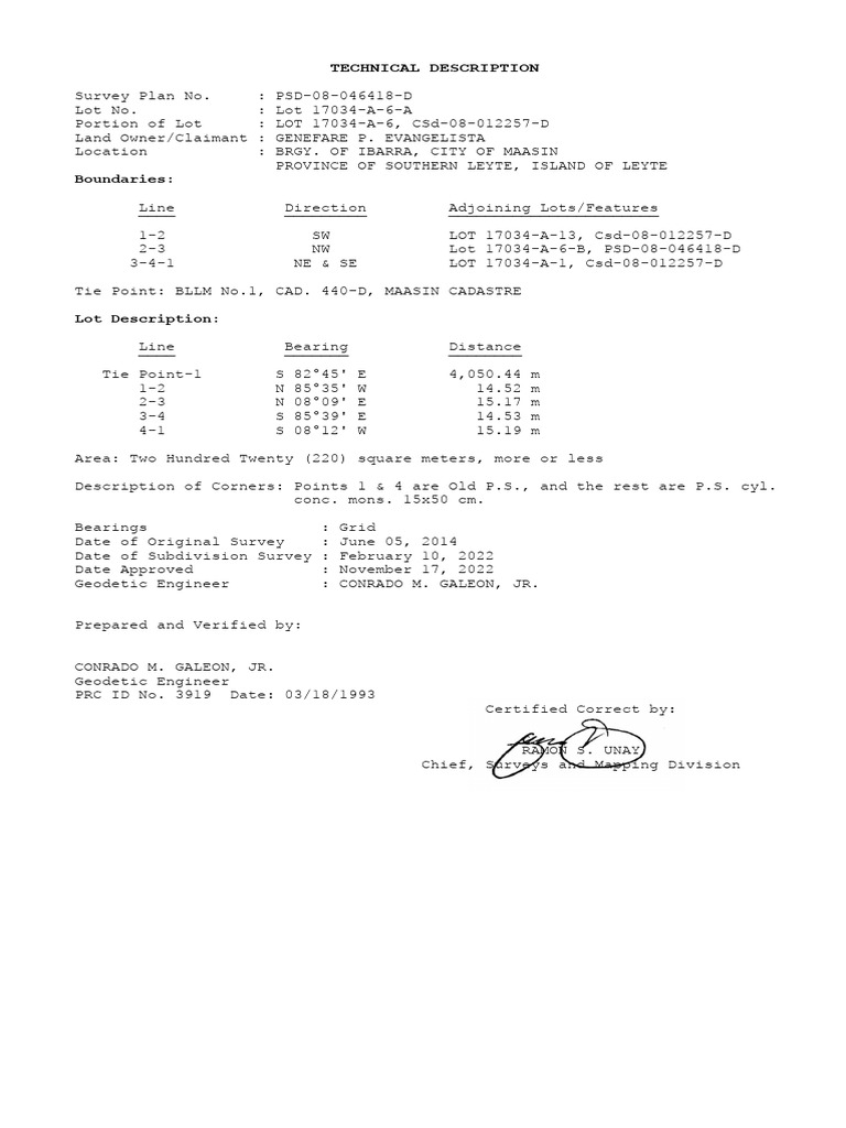 technical-description-boundaries-pdf-surveying-geophysics