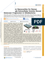 MoS2 Plasmonic Nanocavities For Raman Scattering For Glioblastoma