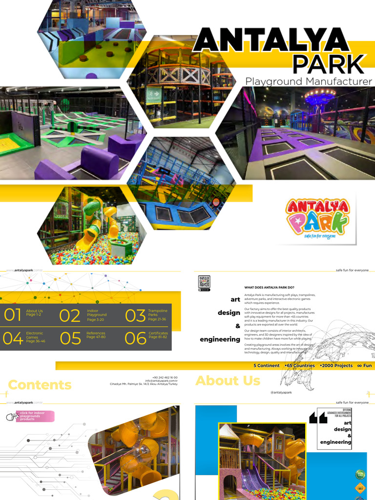 Antalyapark Antalya Park Indoor Playground Catalogue PDF Engineering