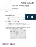 Explicit Vs Implicit Costs: Profit Total Revenue - Total Cost