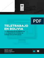 Teletrabajo en Bolivia La Digitalizacion en Pandemia y Su Impacto en El Modo de Trabajar de Los Bolivianos