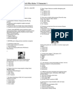 Soal UAS PKN Kelas VI Semester 1