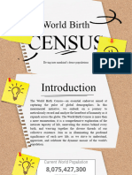 World & Philippine Birth Census and Family Planning - Daniel E. Tomnob