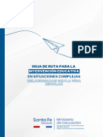 Hoja de Ruta para La Intervención Educativa en Situaciones Complejas Relacionadas Con La Vida Escolar