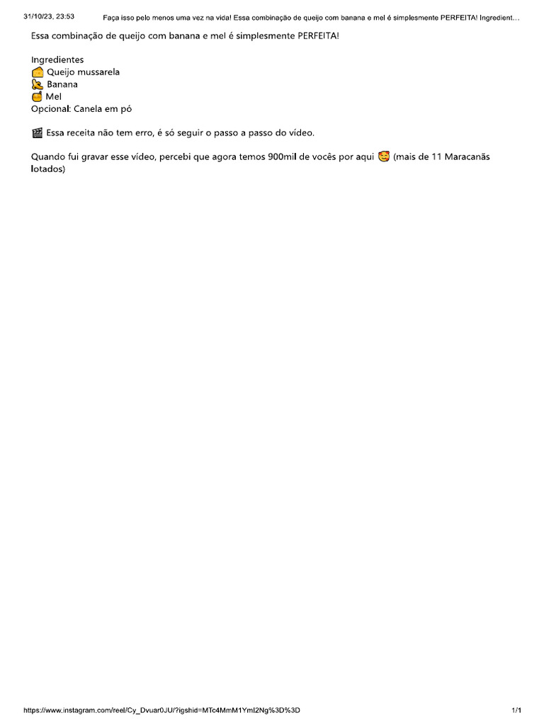 Queijo com banana pdf