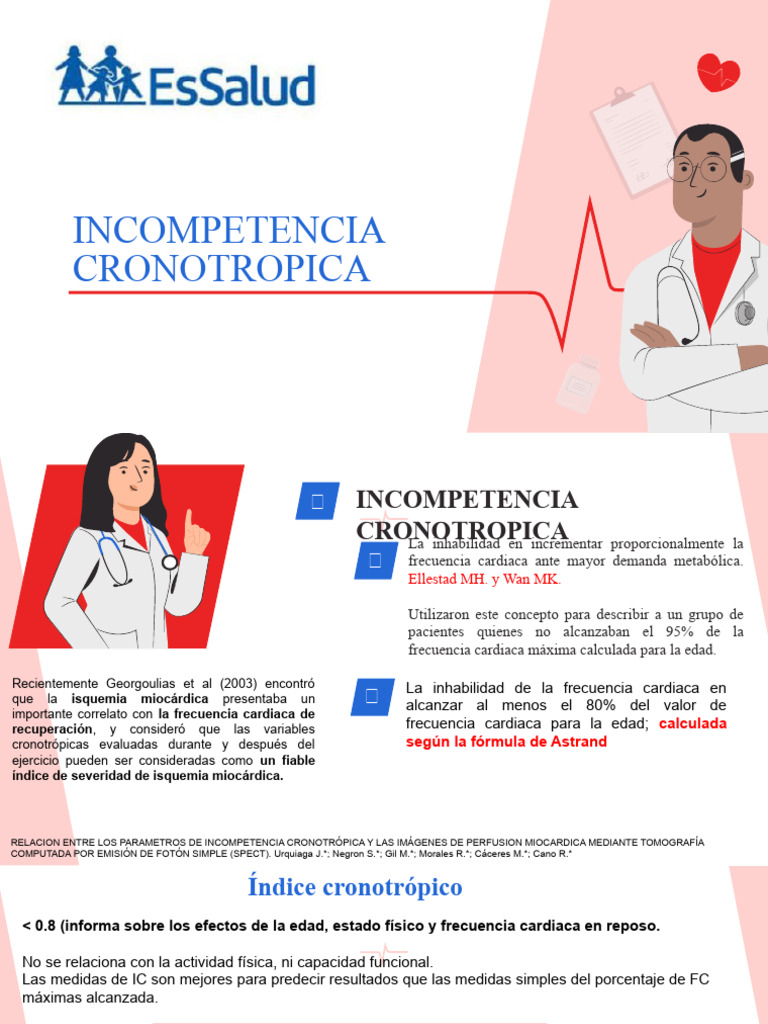 Incompetencia Cronotrópica y su Evaluación | PDF | Especialidades ...