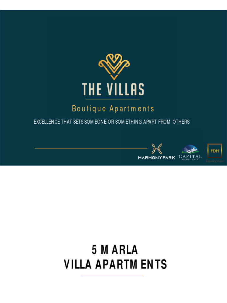 Harmony Park Block Villas Apartments Brochure PDF Buildings And