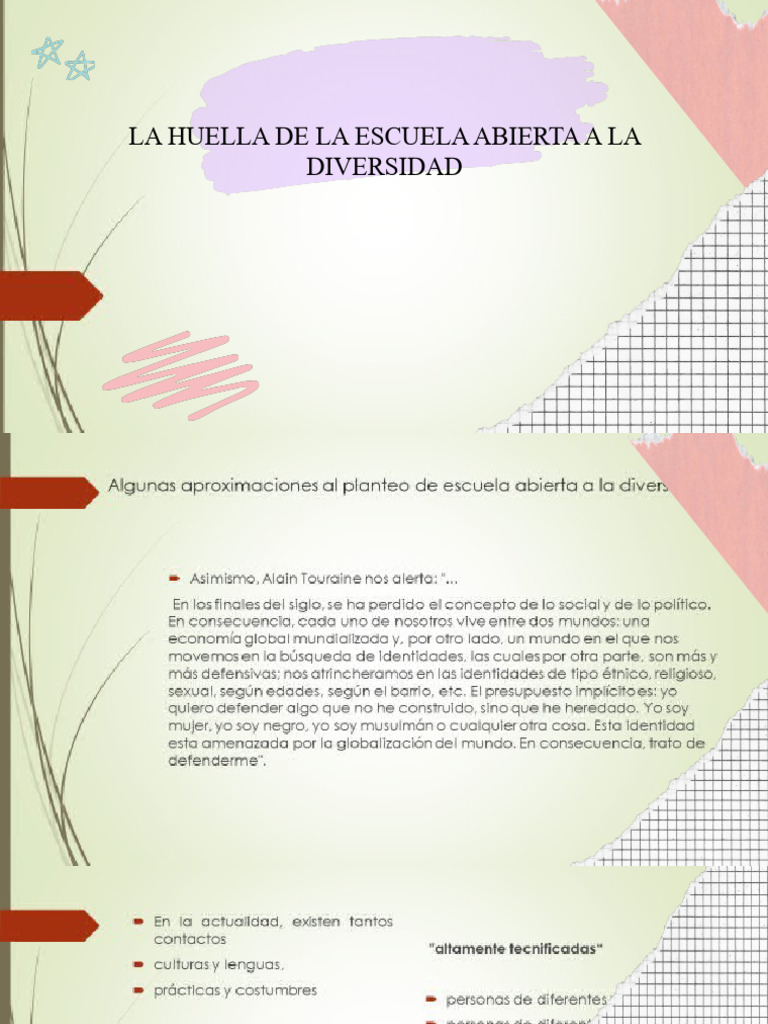 Escuela Abierta: Diversidad e Inclusión | PDF | Tolerancia | Aprendizaje