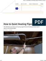 How To Silence Noisy Hot Water Heating System