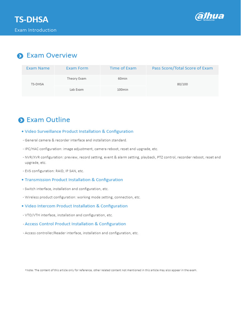 TS-DHSA Exam Guide: Installation & Configurations | PDF