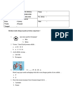 Soal Pas 1 Bahasa Indonesia