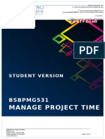 BSBPMG531 Project Portfolio 1 Updated
