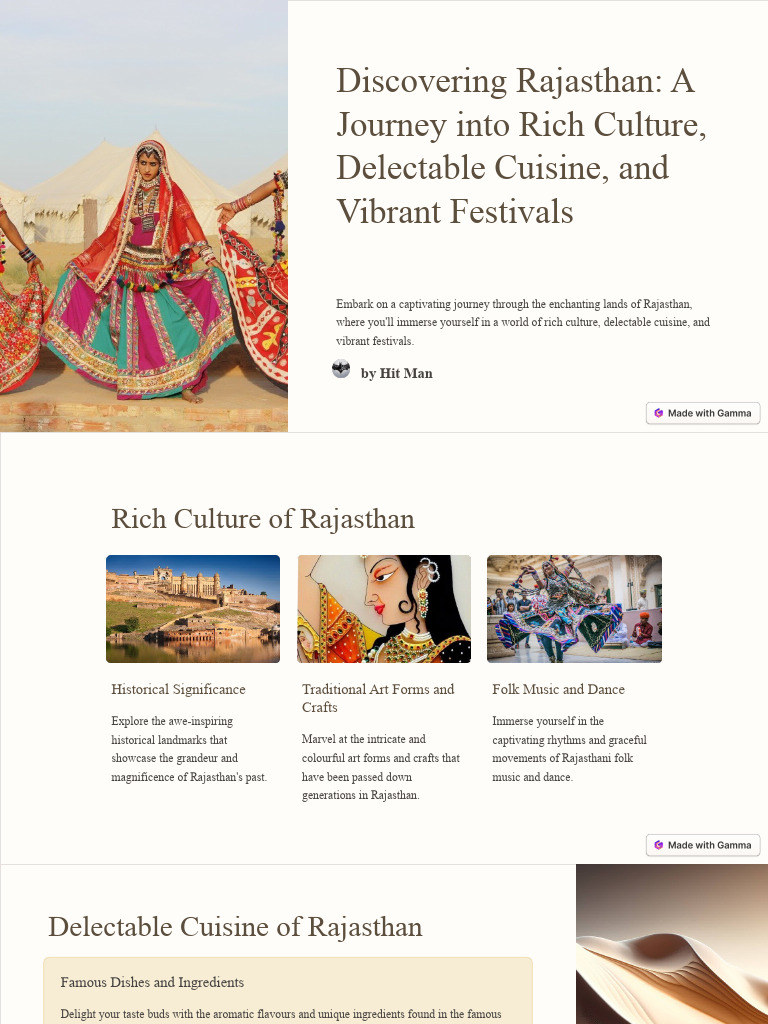 Discovering Rajasthan A Journey Into Rich Culture Delectable Cuisine ...
