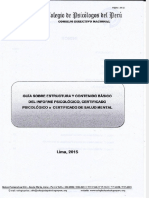 Guía Informe Psicológico CPSP