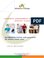 HLTWHS002 Follow Safe Practices For Direct Client Care SAB v3.2 - TheORY