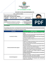 CASTRONUEVO, ROGELIO III A Duties and Responsibilities